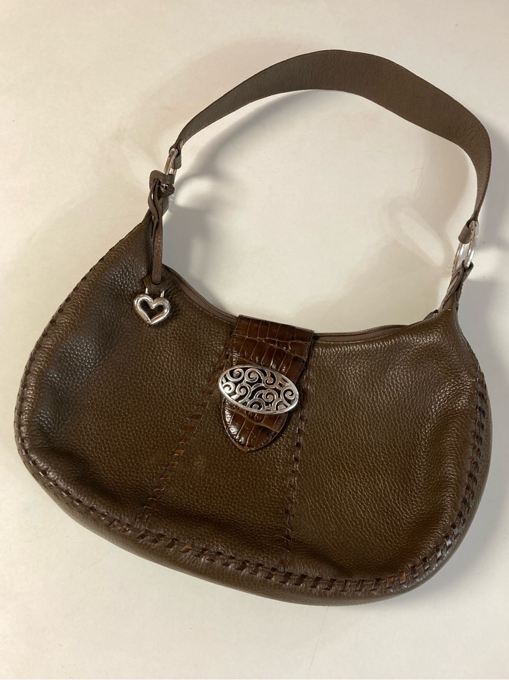 Brighton Brown Leather Hobo Purse